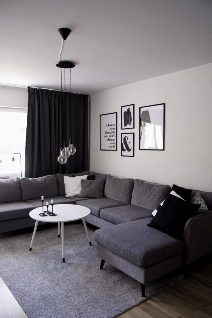 living room curtain color