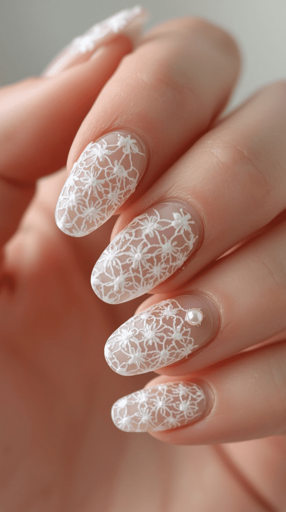 lace nails design