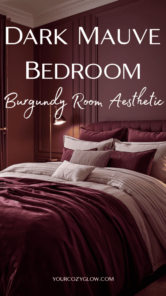 deep plum bedroom