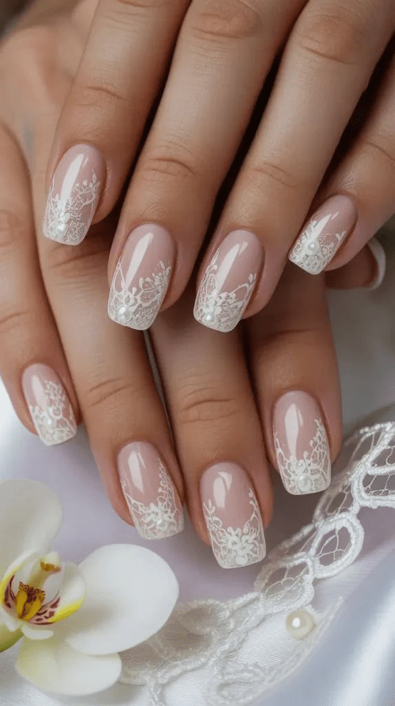 lace nails design