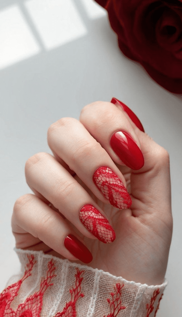 lace nails design