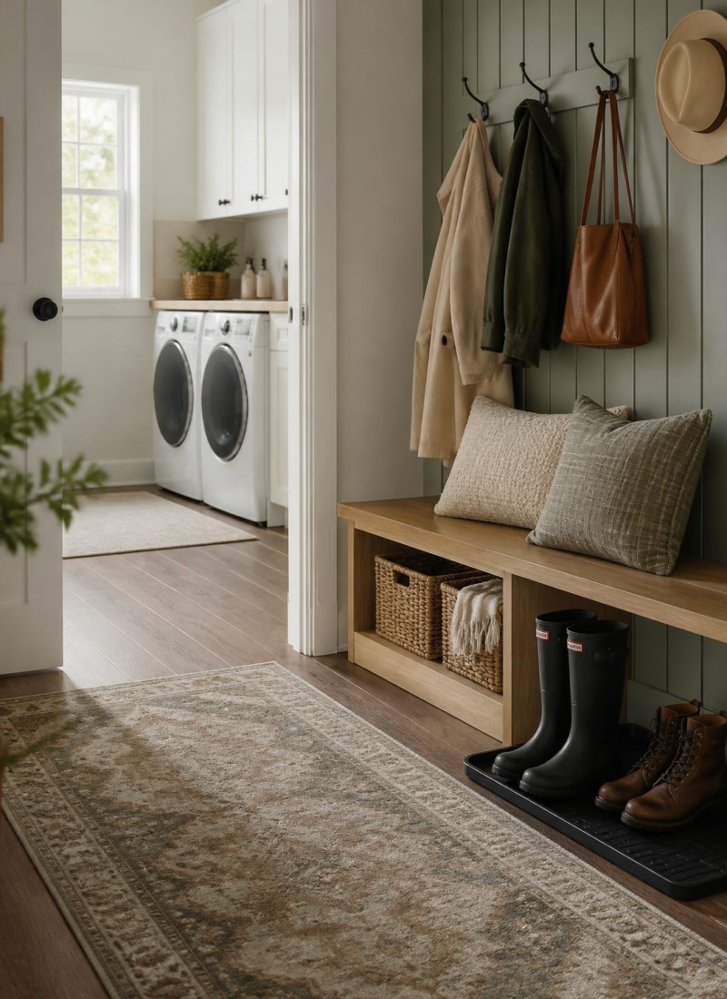 The Mudroom-Laundry Room Combo That Actually Solves Your Monday Morning Chaos