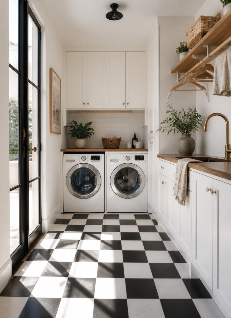 Laundry Room Flooring Ideas That Can Actually Handle a Leak