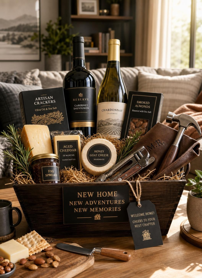 What Goes Into a Housewarming Gift Basket for Men (That Doesn’t Miss)