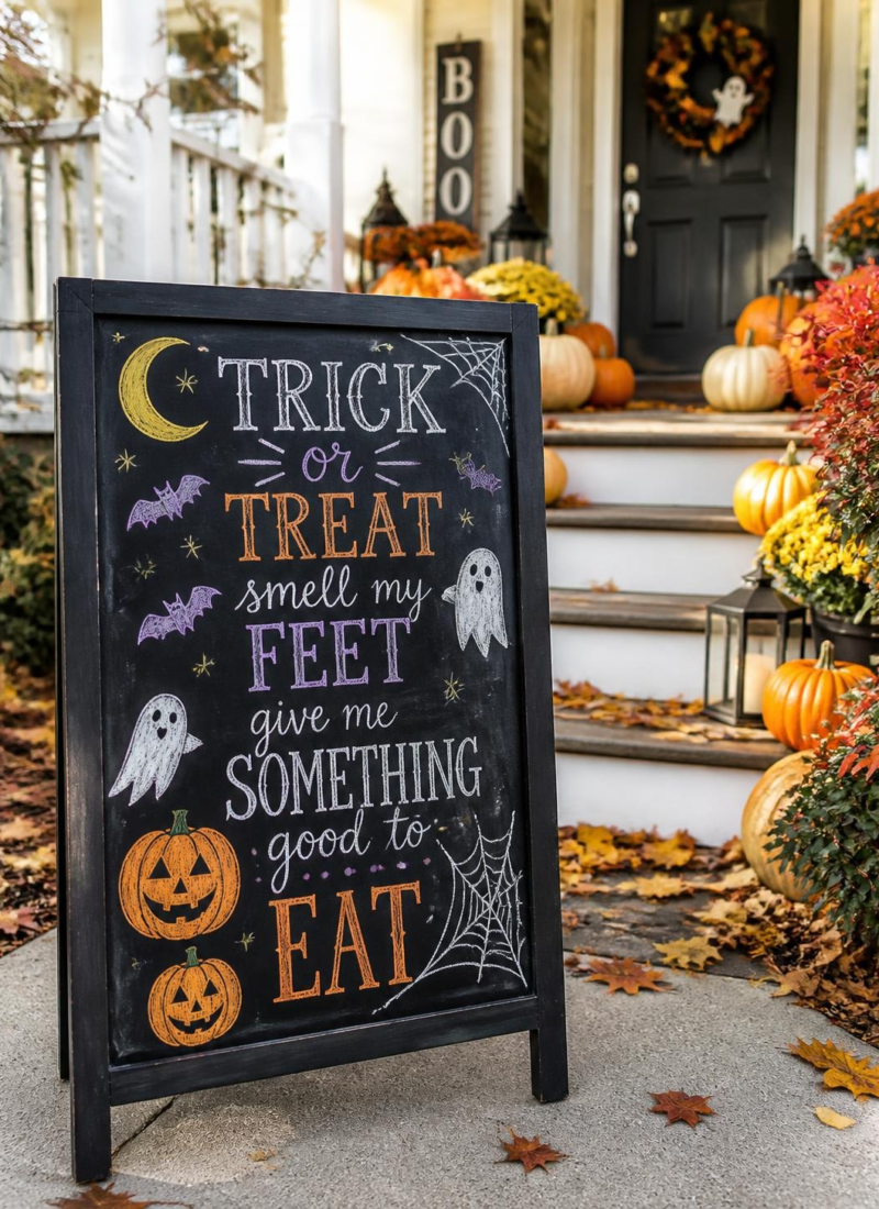 I Tried Halloween Chalkboard Art on a Whim. Now I Can’t Imagine October Without It.